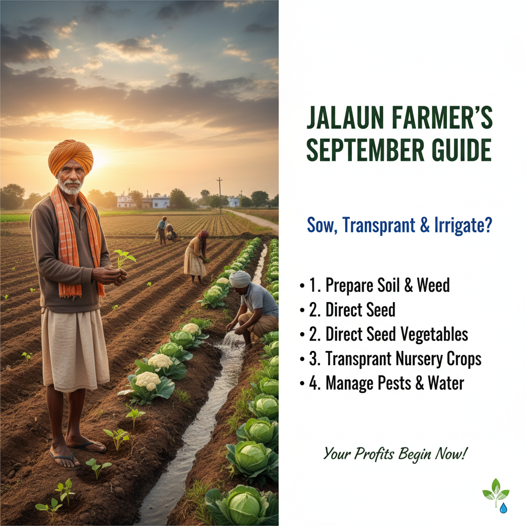 September Vegetable Farming Guide – Jalaun (UP)