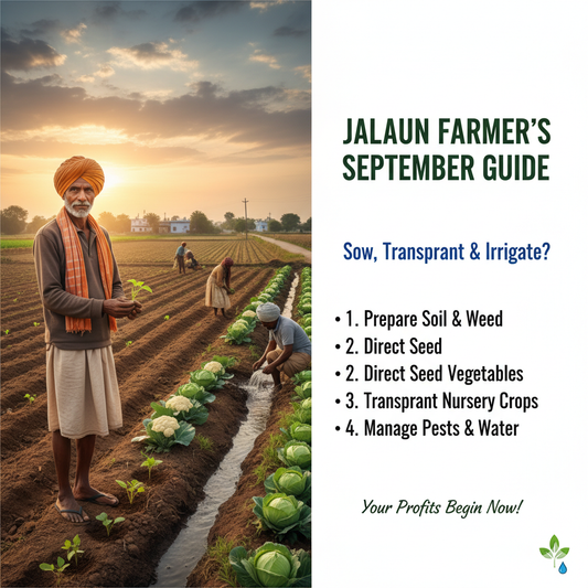 September Vegetable Farming Guide – Jalaun (UP)